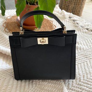 KATE SPADE | Black Bow Crossbody Bag